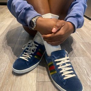 Super Comfortable Gucci Ace Velvet low-top sneakers